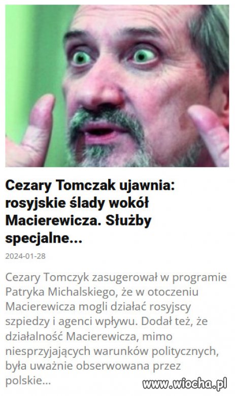 Macierewicz to oficer prowadzacy Kaczynskiego...