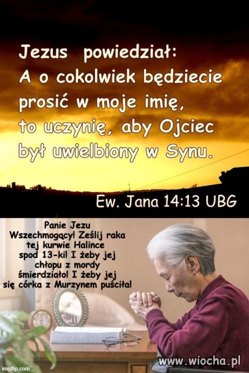 Pełno tych "pobożnych" memów na FB