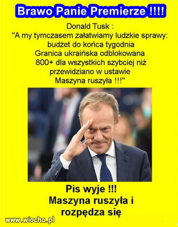Mimo dywersji, knucia i szczucia PiSdojczy, władza działa!