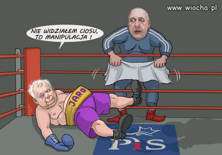 Totalny nokaut szkodnika Polskiego narodu, ksywa "zbawca"