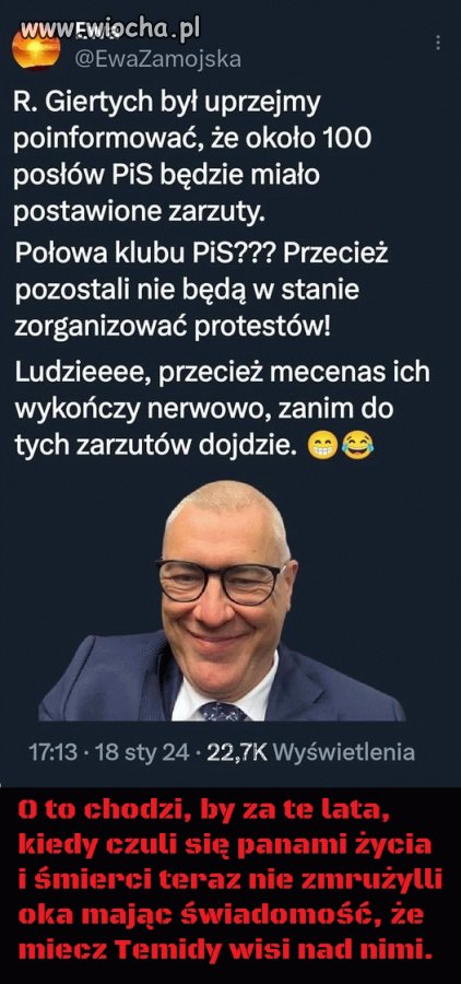 Połowa klubu PIS będzie miała postawione zarzuty