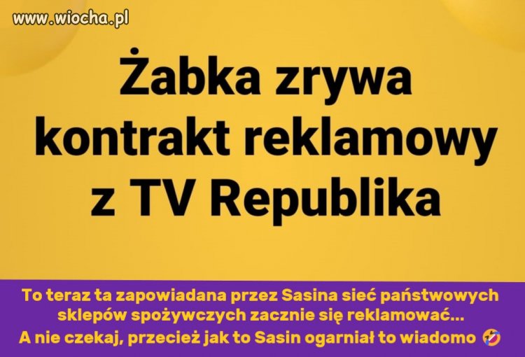 I słusznie. Nie będzie wspierać tv szczujnia 2