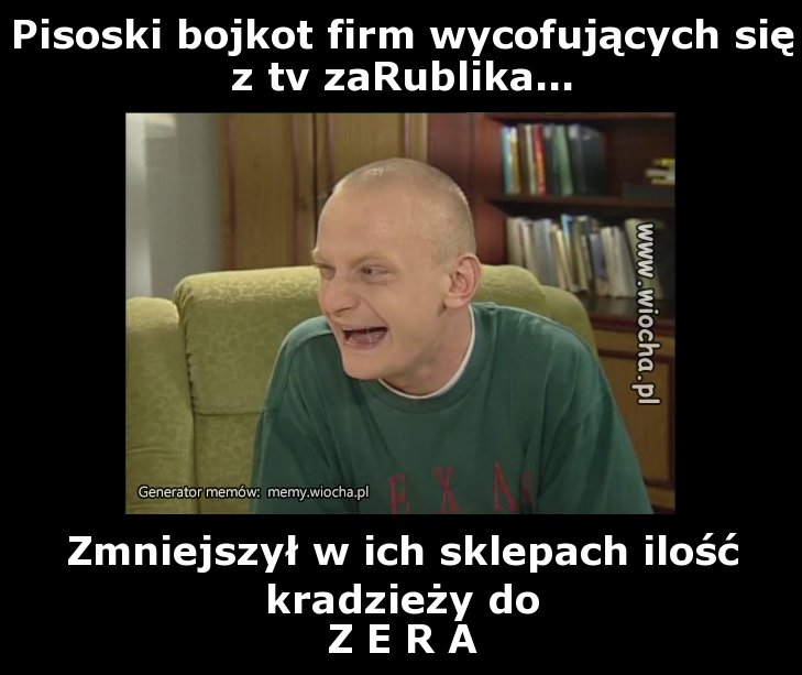 Pisoski bojkot firm wycofujących się z tv