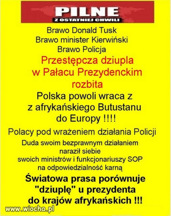 PiS Kaczyńskiego, zrobił z Polski "Bananową Republikę"!