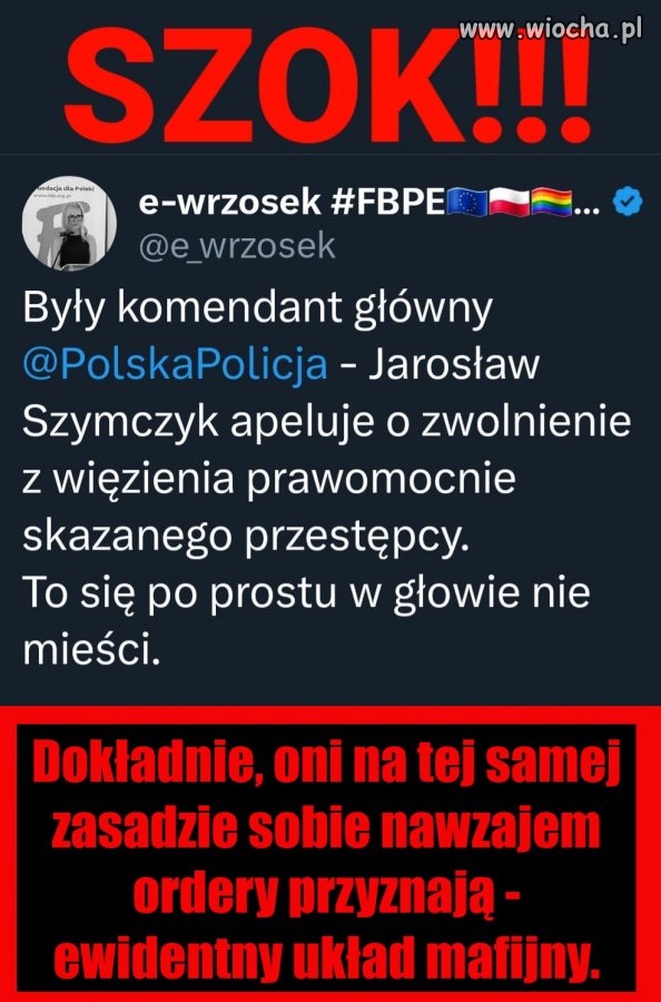 Ręka rękę myje! Skoro Kamiński zrobił Szewczyka szefem Policji... 