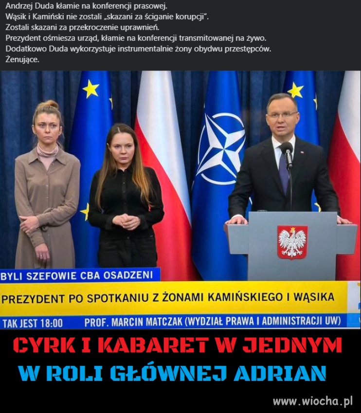 Adrian kłamie