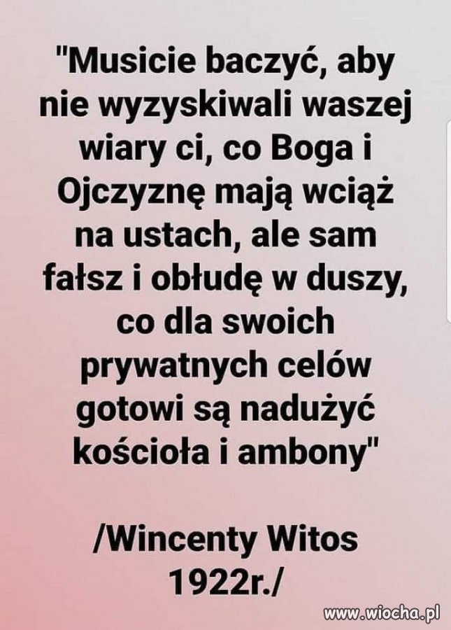 Prorocze ostrzeżenie ...