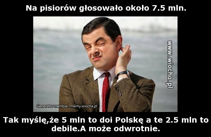 Na pisiorów głosowało około 7.5 mln.
