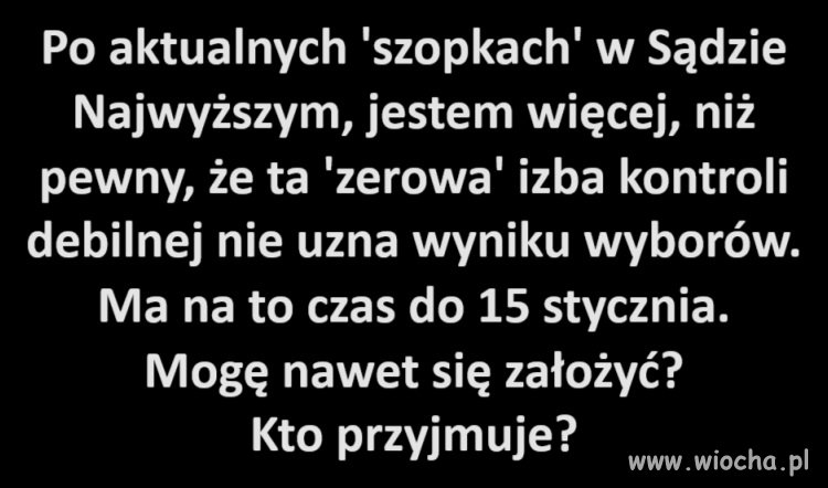 Czy wyników wyborów będzie uznany?
