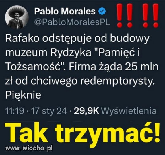 Rydzyk czeka na kolejnych bezdomnych...i kontrole NIK!