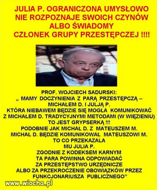 Julia Przyłębska i Michał Dworczyk to przestępcy!!!