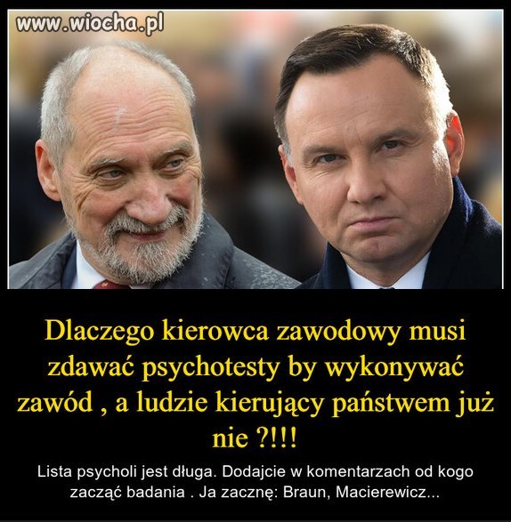 Jest za badaniem poczytalności