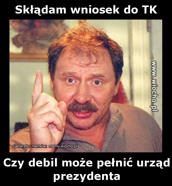Składam wniosek do TK