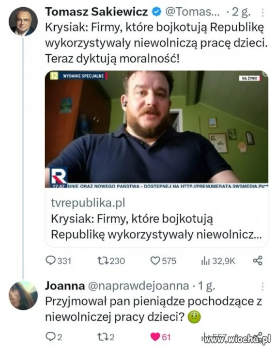 XXI wiek i Sakiewicz tuczy...