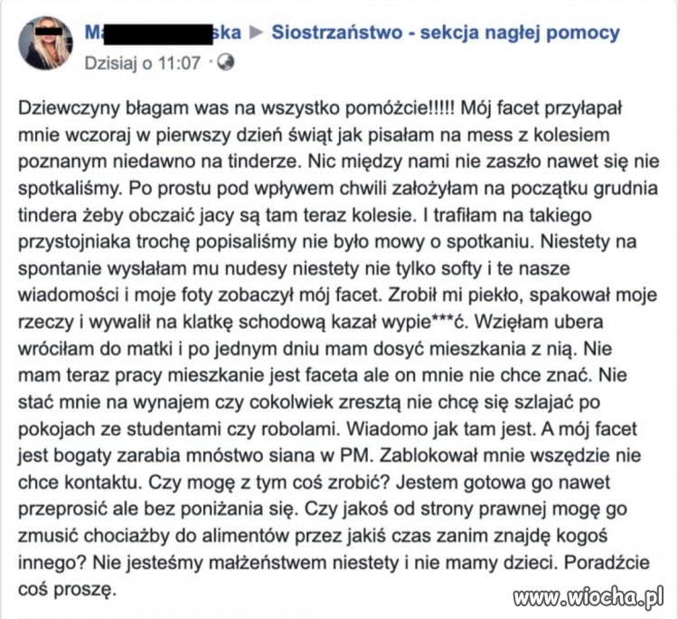 Pomóżcie biednej niewiascie