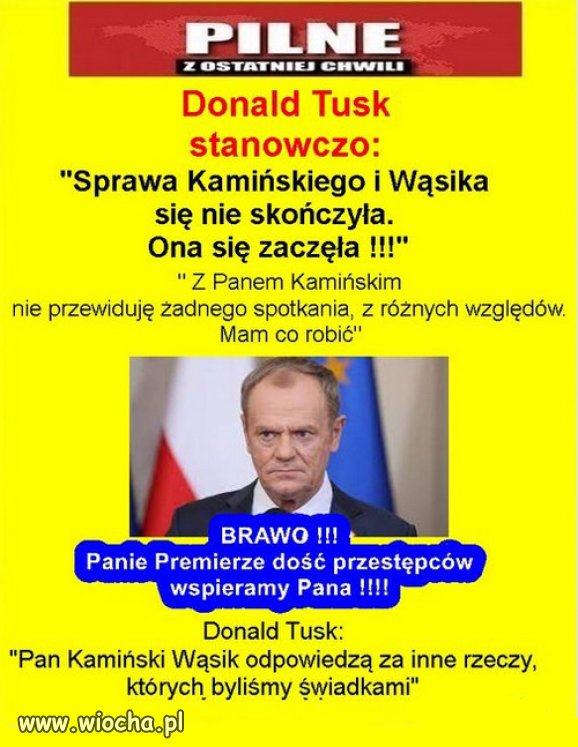 Sprawa Kamińskiego i Wąsika się nie skończyła...