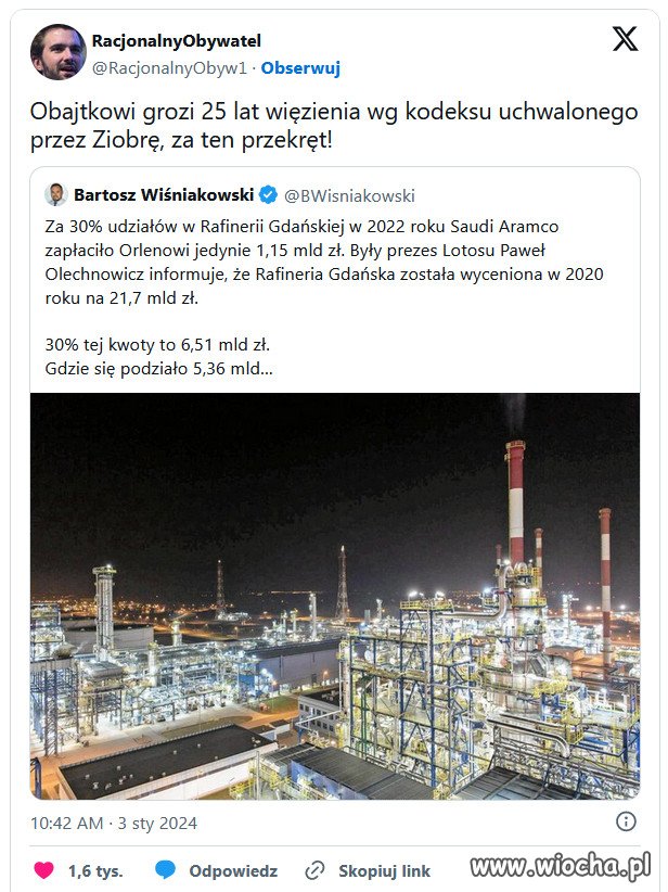 Nic dziwnego, że Obajtek przygotowuje się do aresztowania