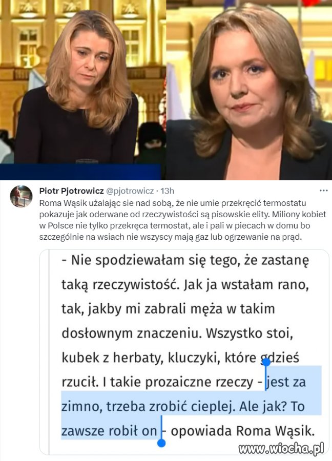 Biedna Wąsikowa nie potrafi w termostat