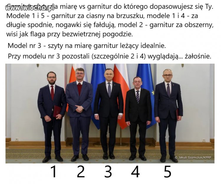 Garnitur czyni wygląd...