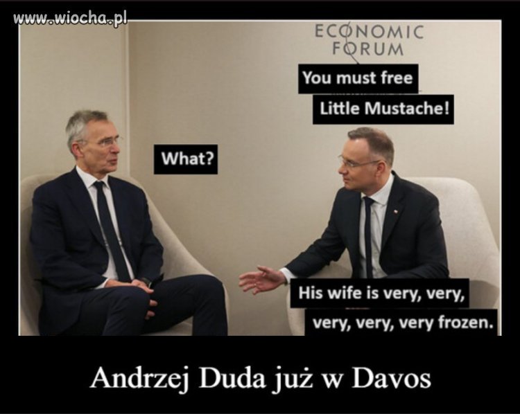 Du*pa poleciał do Dawos...ośmieszać Polskę.
