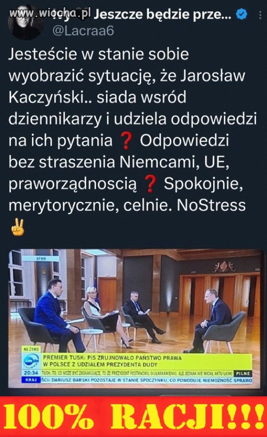 Nie jestem w stanie tego sobie wyobrazić