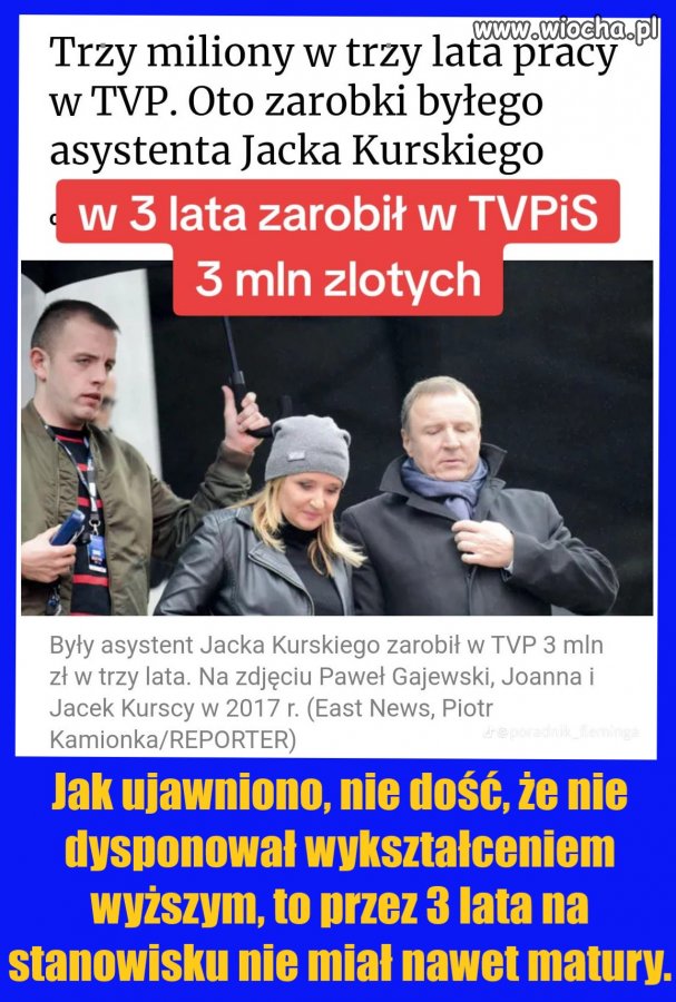 Prawa ręka Kurskiego; były szef 