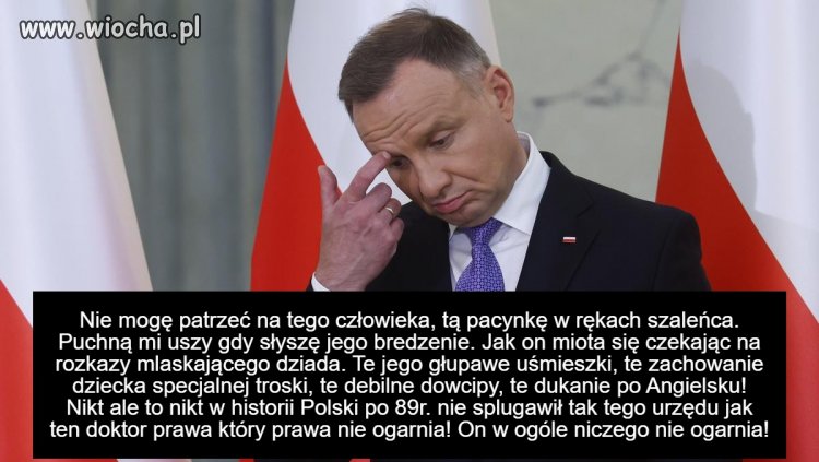 Od samego początku mnie wkurzał