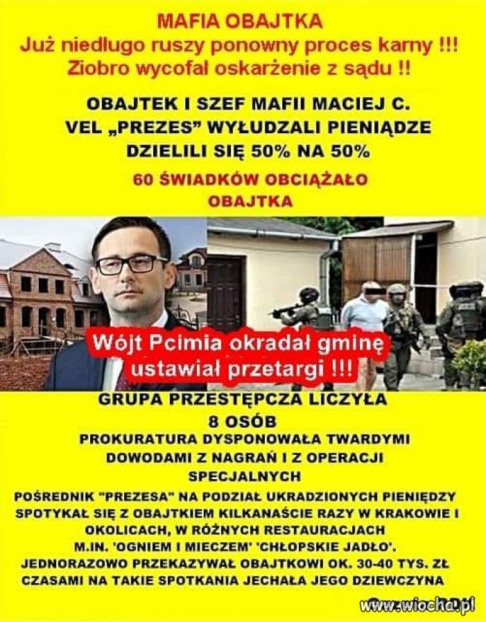 Obajtka już dawno powinni oskarżyć 