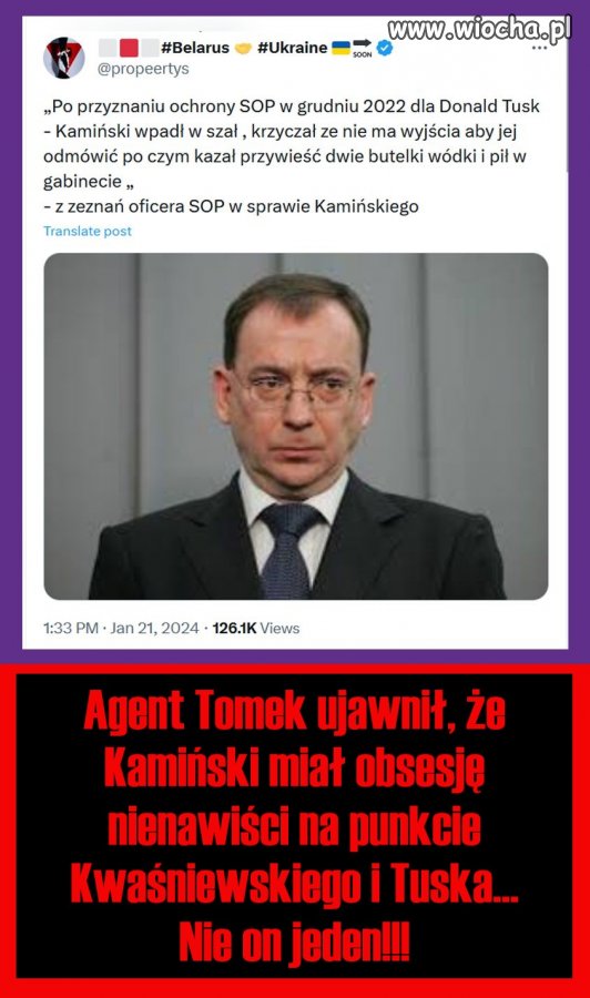 Władza uderza do głowy, z wódką robi w głowie pustkę 