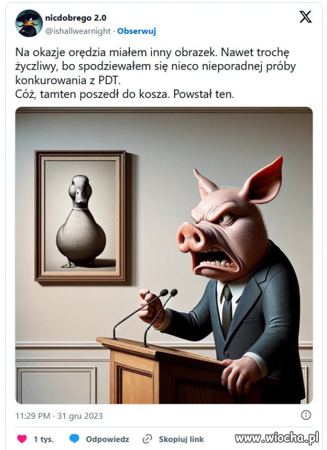 Polacy oceniają występ Dudy w Sylwestra. 