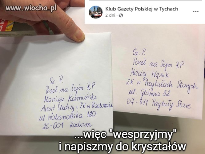 Akcja wsparcia kryształów