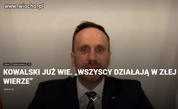 Kowalski reprezentuje samokrytykę PiSu?
