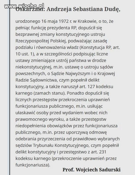 Warto Pana Profesora posłuchać...