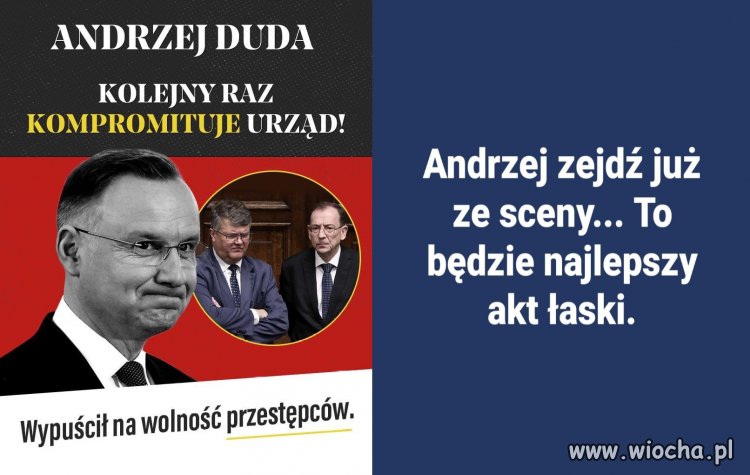 Przestępcy na wolności. Andrzej Duda ułaskawił swoich kumpli!