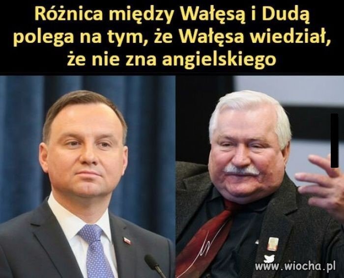Duda próbował po angielsku