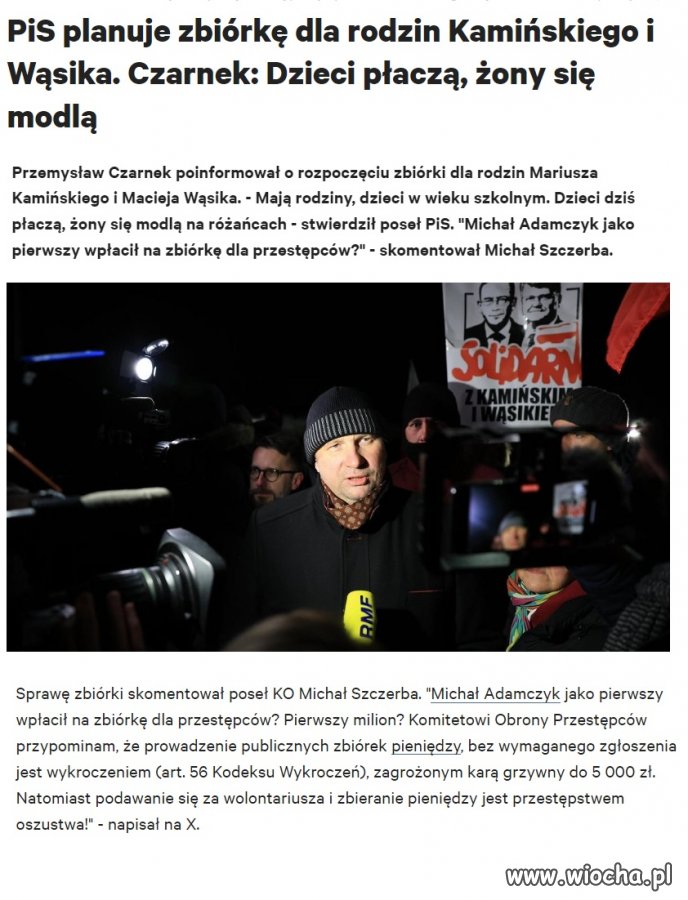 Dzieci płaczą, żony się modlą, zbiórki urządzają