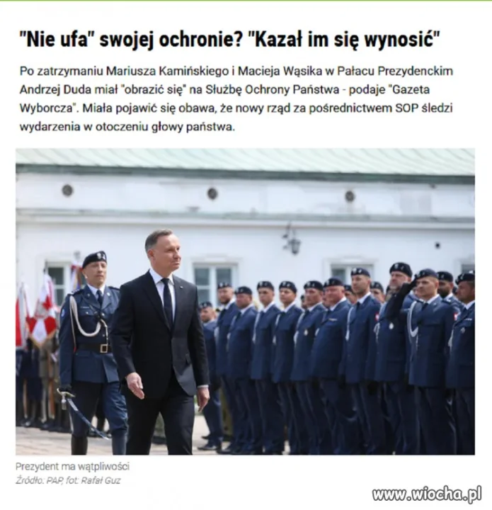 Parodia, Anżejek się obraził