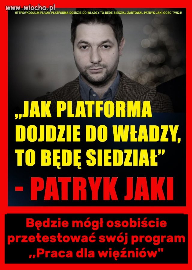 Pierwszy raz powiedział prawdę, i nie sposób z nią się nie zgodzić
