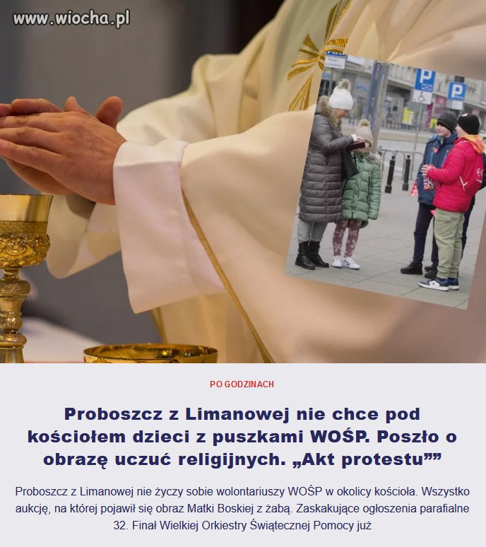 Bo każda złotówka na WOSP, to o złotówkę mniej na KK!