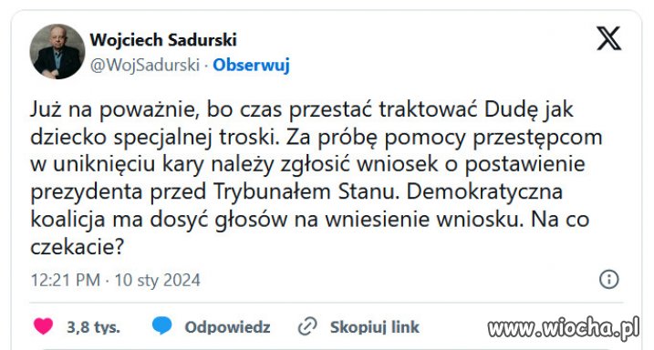 Panika u Dudy. Znana jest jej przyczyna!