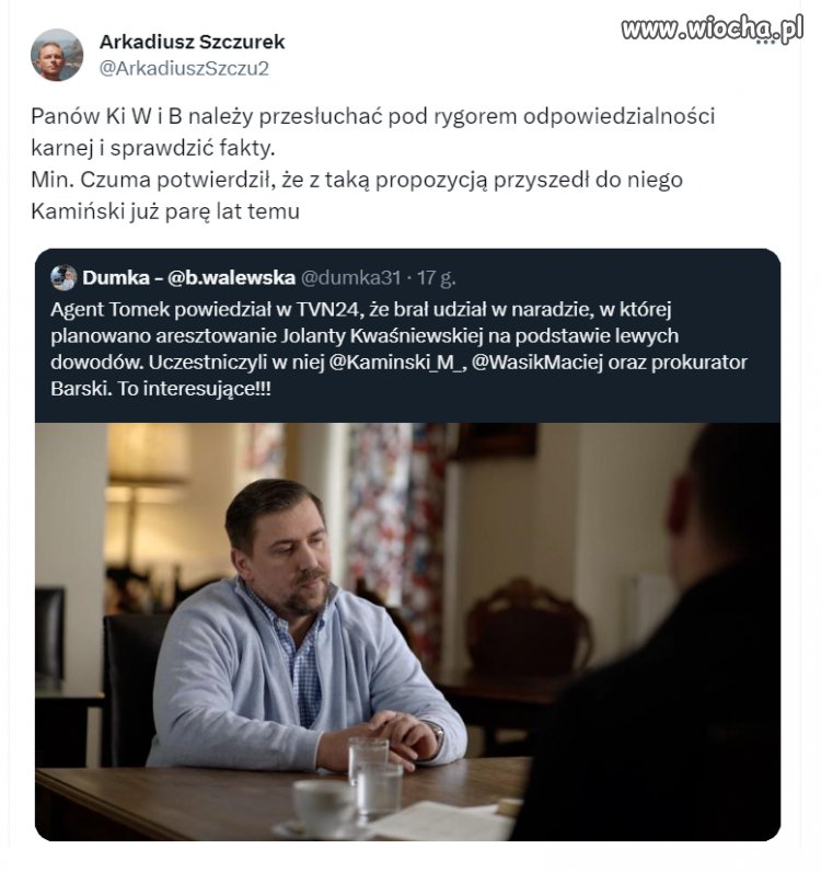 Min. Czuma potwierdził, że z taką propozycją przyszedł do niego Kamiński już parę lat temu