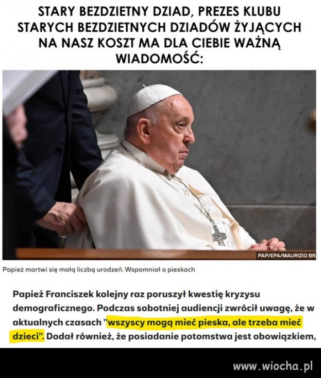 Nierób. Sam nic nie zrobił a innym nakazuje ...