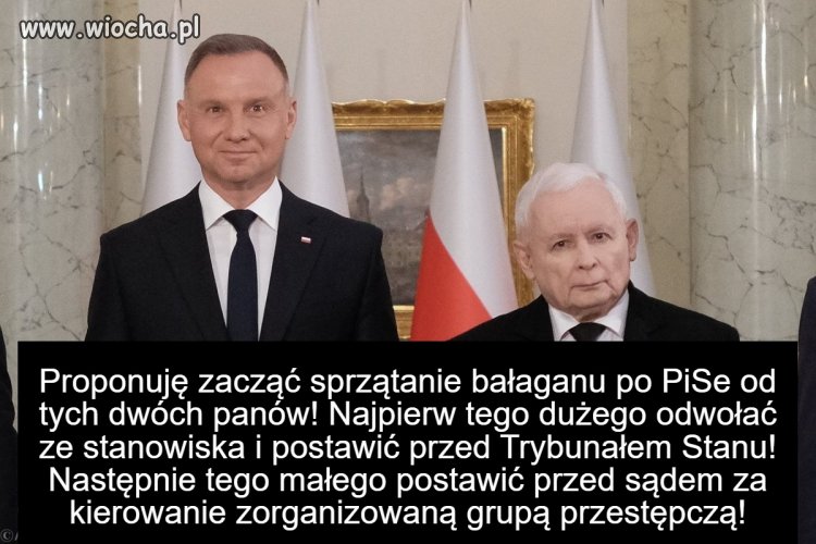 Dopóki te dwie persony będą miały władzę!