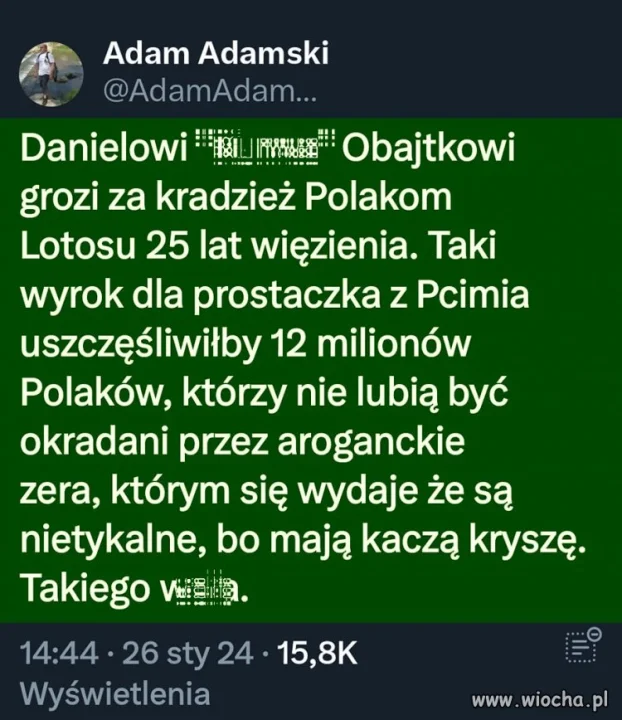 Najpierw 1,5 roku w areszcie śledczym, żeby nie...