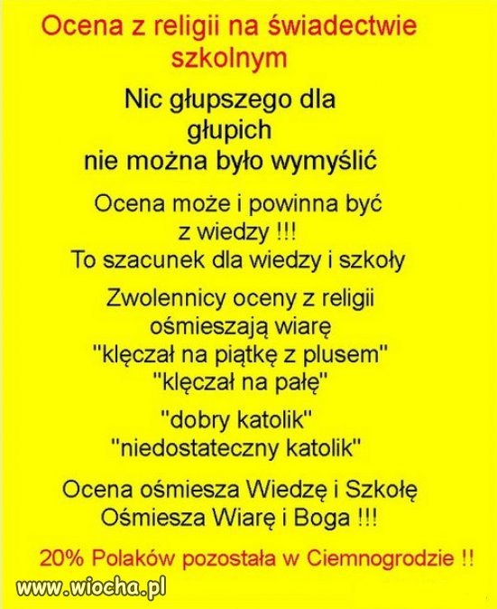 Nauka z definicji nie jest religią. 