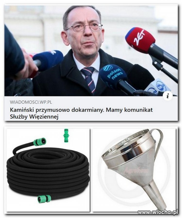 Podobno doodbytniczo go dożywiają