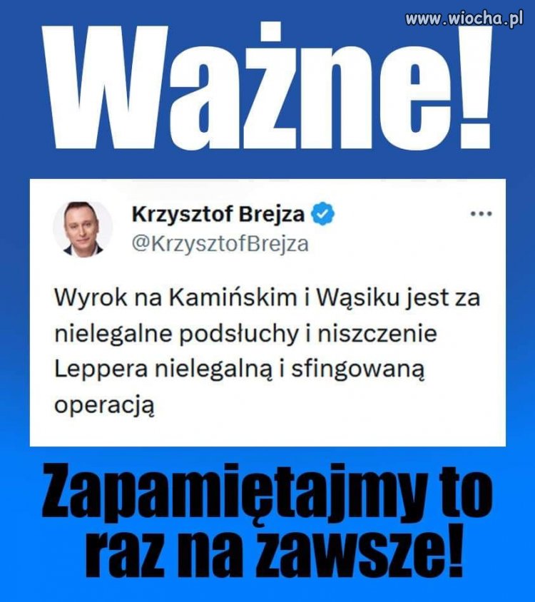 Trzeba o tym przypominać ...
