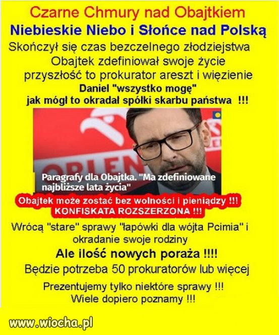 Paragrafy dla Obajtka. "Ma zdefiniowane najbliższe lata życia"