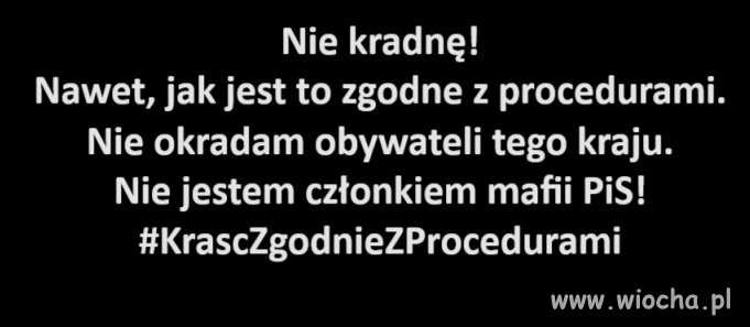 Nie okradajmy państwa, jak PiS!