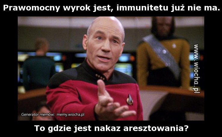 Prawomocny wyrok jest, immunitetu już nie ma.